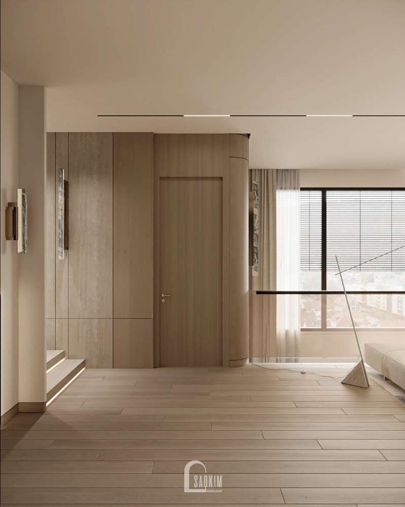 Thiết kế nội thất phong cách Contemporary kết hợp vật liệu tự nhiên